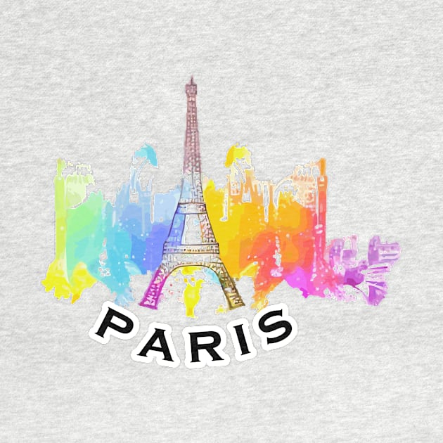 Paris City Skyline by iZiets
